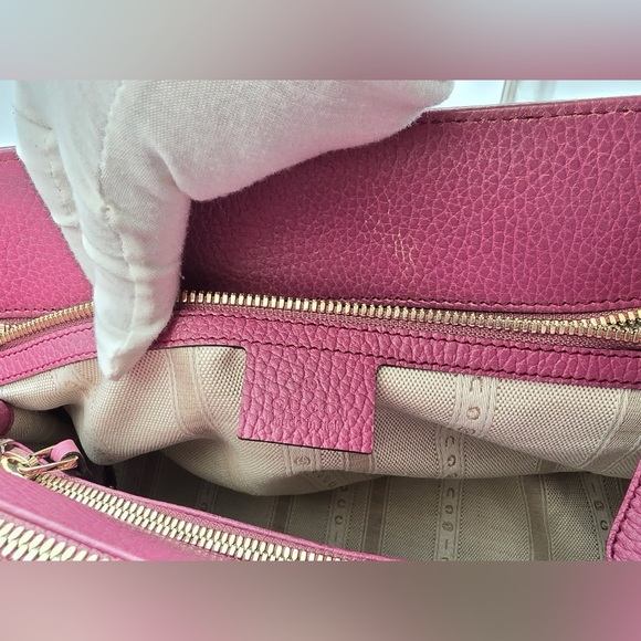 Authentic Gucci Lady Dollar top handle leather bag with strap - Picture 10 of 13